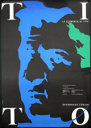 a poster with a map of different colors