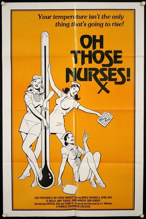 a poster of nurses with a thermometer