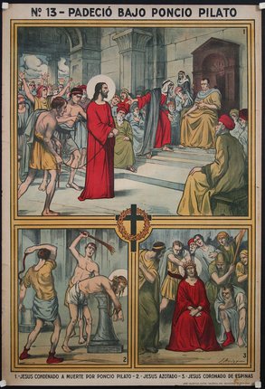 a poster of a religious scene