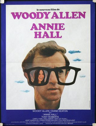 a movie poster with a man's face and glasses
