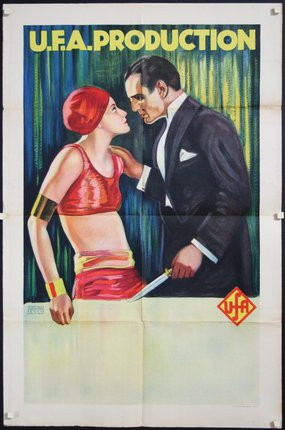 a poster of a man and a woman