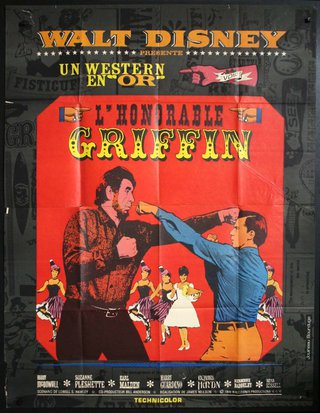 a movie poster with a man punching another man