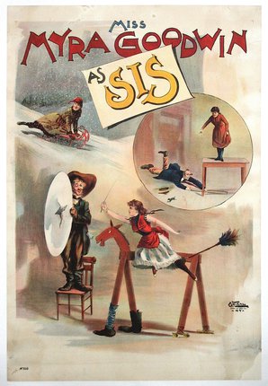 a poster of children playing in the snow