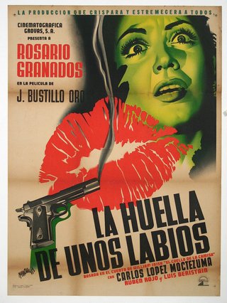 a movie poster with a woman smoking a gun