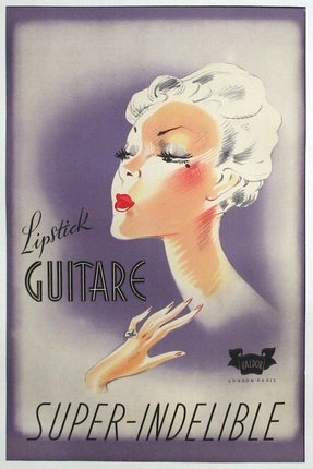 a poster of a woman with a fingernail