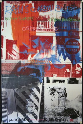 a poster with different colors and text