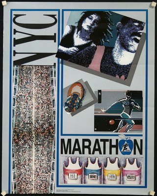 a poster of a marathon