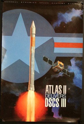 a poster of a rocket launching