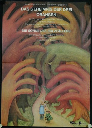a poster with a group of hands