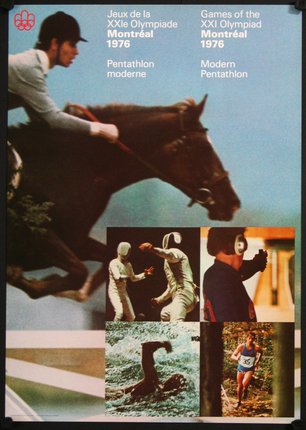 a poster with a horse and jockey