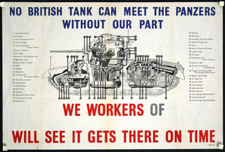 a poster with a diagram of a tank