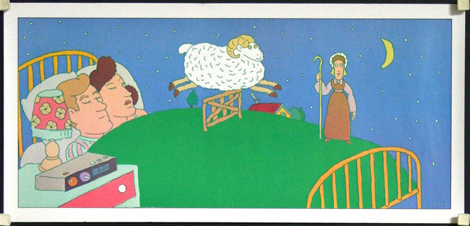 a cartoon of a sheep
