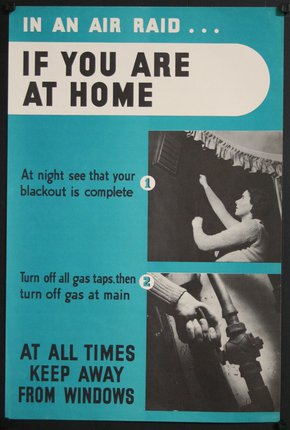 a poster with text and pictures of a person reaching out to a gas tap