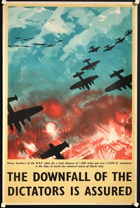 a poster of planes flying in the sky