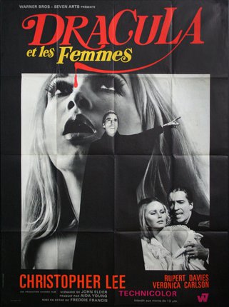 a movie poster of a vampire and a woman