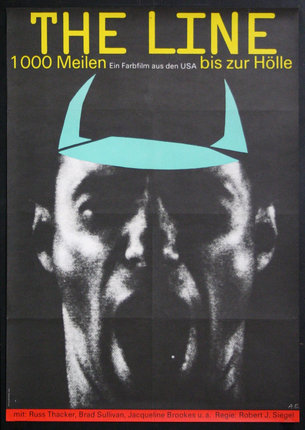 a poster of a man with a hat on his head
