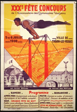 a poster of a man on a rope