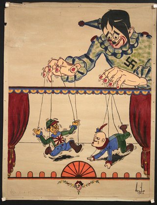 a poster of a puppet show