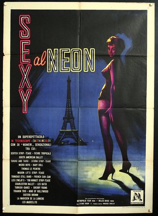 a poster of a woman in lingerie