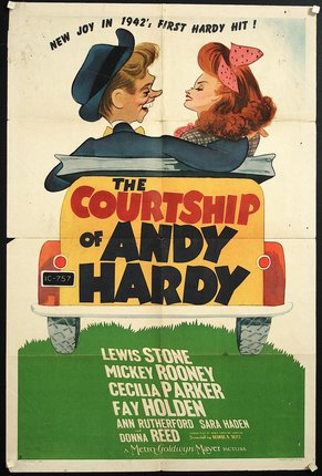 a movie poster of a man and a woman in a car