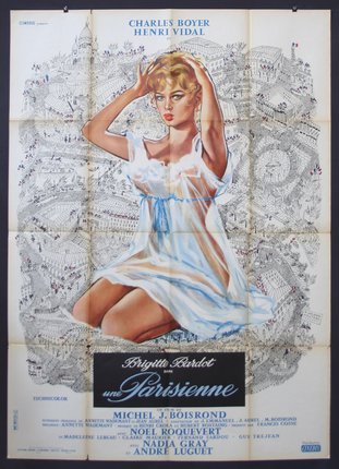a poster of a woman in a white nightgown