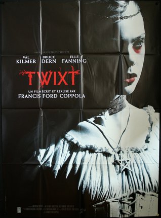 a poster of a woman with red eyes