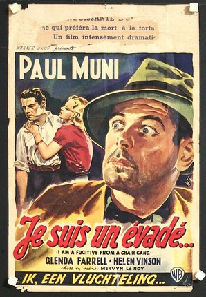 a movie poster with a man looking up