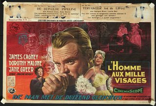 a movie poster with a man blowing his nose