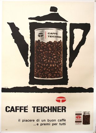a poster of a coffee pot