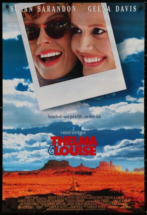 a movie poster of two smiling women