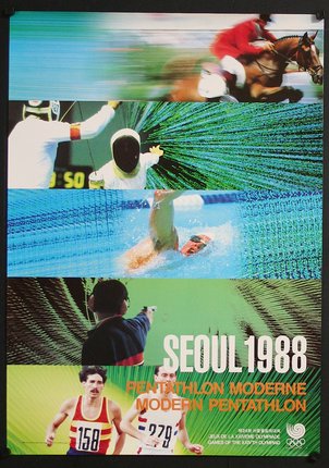 a poster with several images of athletes