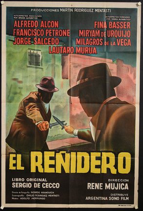 a movie poster with two men holding scissors