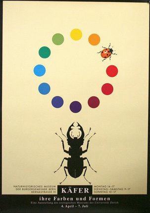 a ladybug and a color wheel