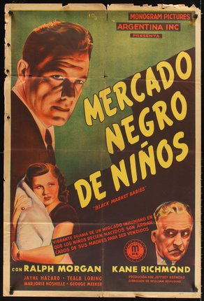 a movie poster with a man holding a child and a woman