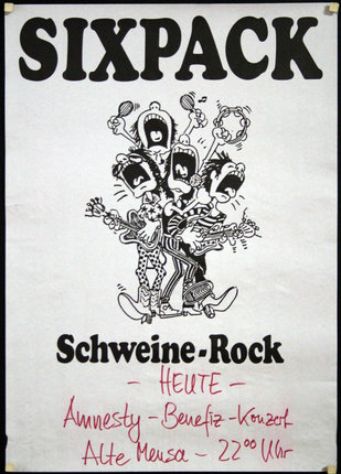 a poster with a group of musicians