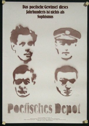 a poster with several faces
