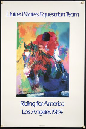 a poster of a horse racing