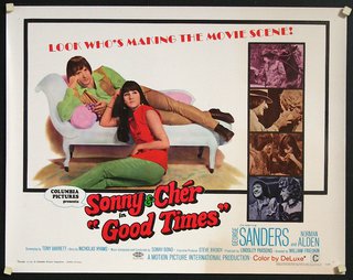 a movie poster of a man and woman sitting on a couch