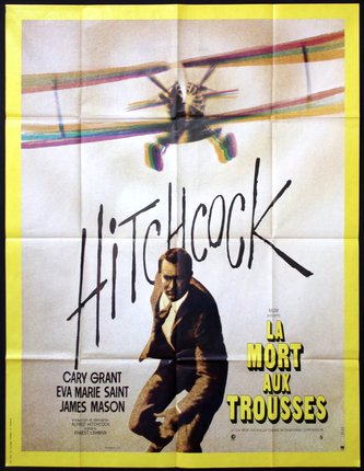 a movie poster with a man sitting on a chair