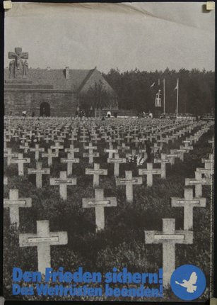 a large field of crosses