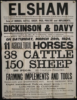 a poster for a farm