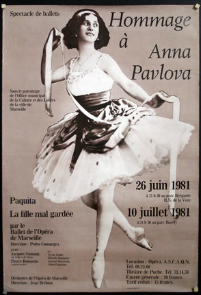 a poster of a woman in a tutu