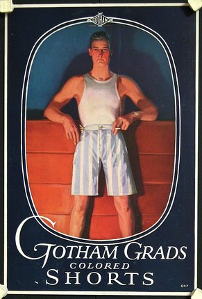 a man in a tank top and shorts