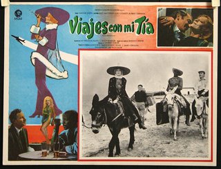 a poster with people riding horses