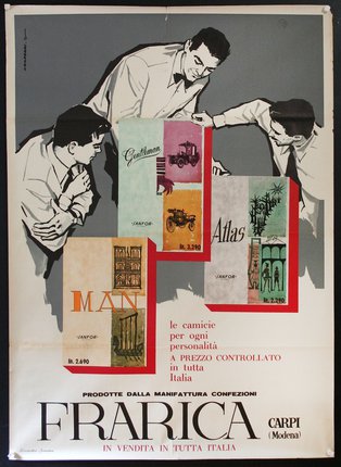 a poster of men working on a project