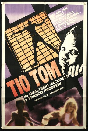a movie poster with a person in the window