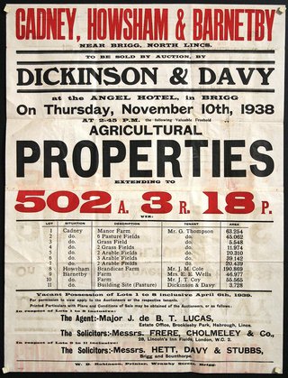 a poster of a property for sale
