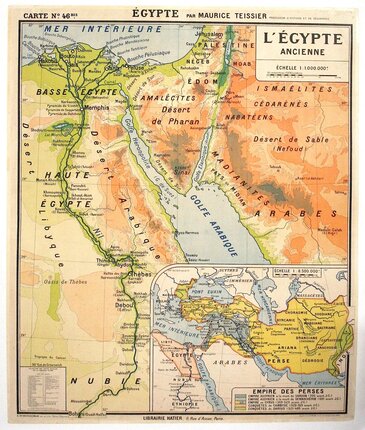 Carte No 46 L Egypte Ancienne Original Vintage Poster Chisholm Larsson Gallery