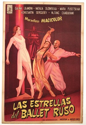 a poster of a woman dancing with a man
