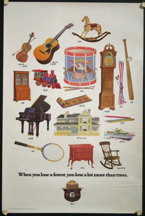 a poster of various objects